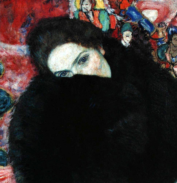 Gustav Klimt - Lady with a muff 1916